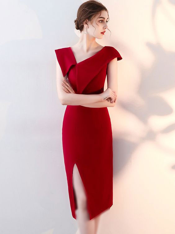 گلچین مدل های لباس مجلسی قرمز
