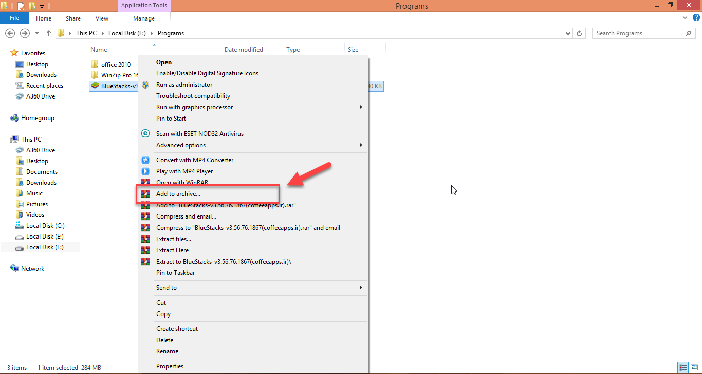 استخراج فایل RAR