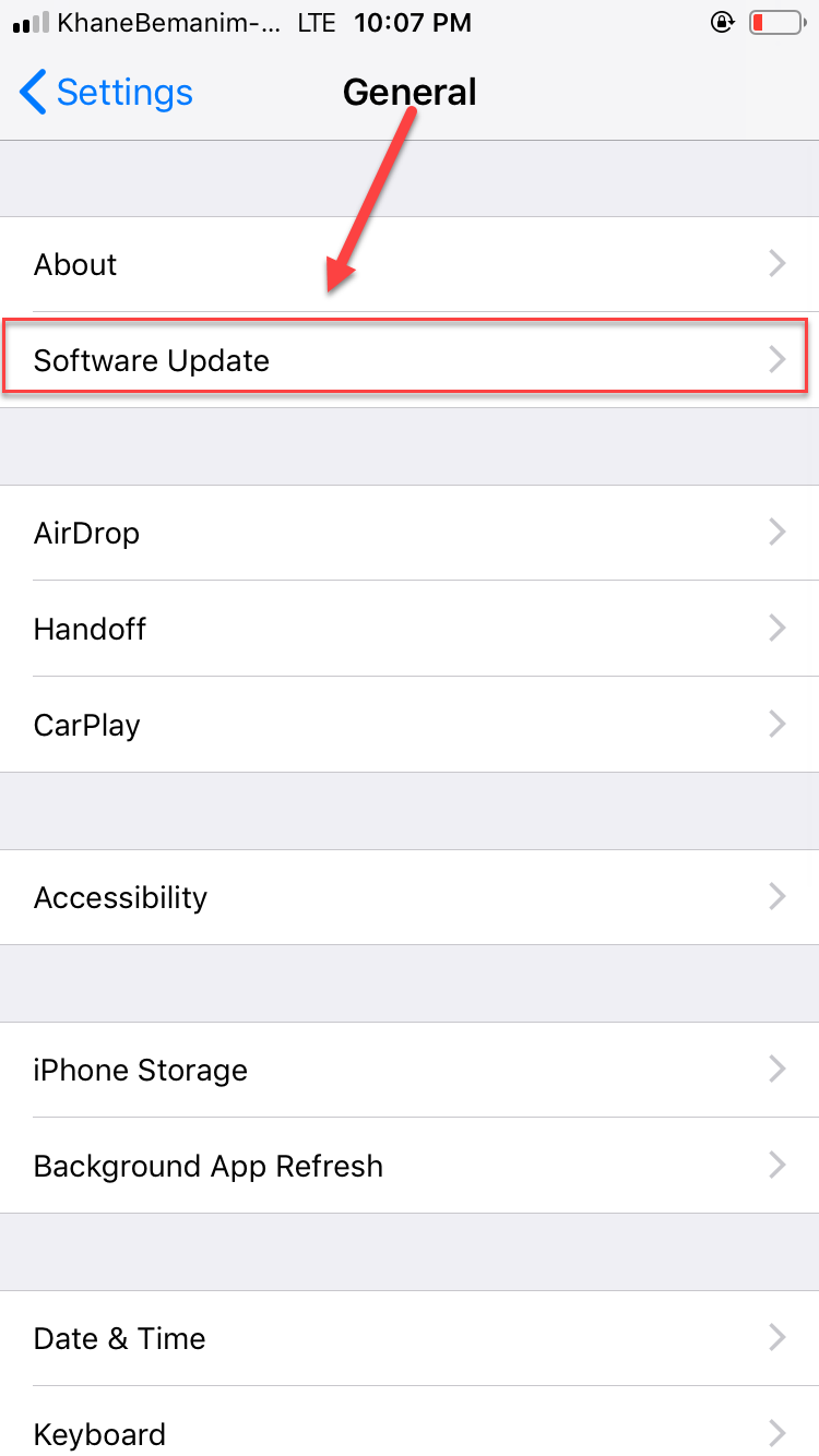 بروزرسانی اپل